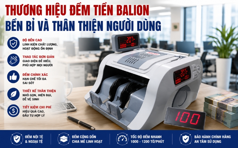 Thương hiệu đếm tiền Balion