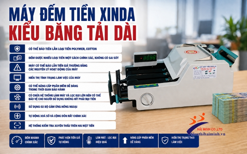 Tính năng nổi bật của máy đếm tiền Xinda BC-18