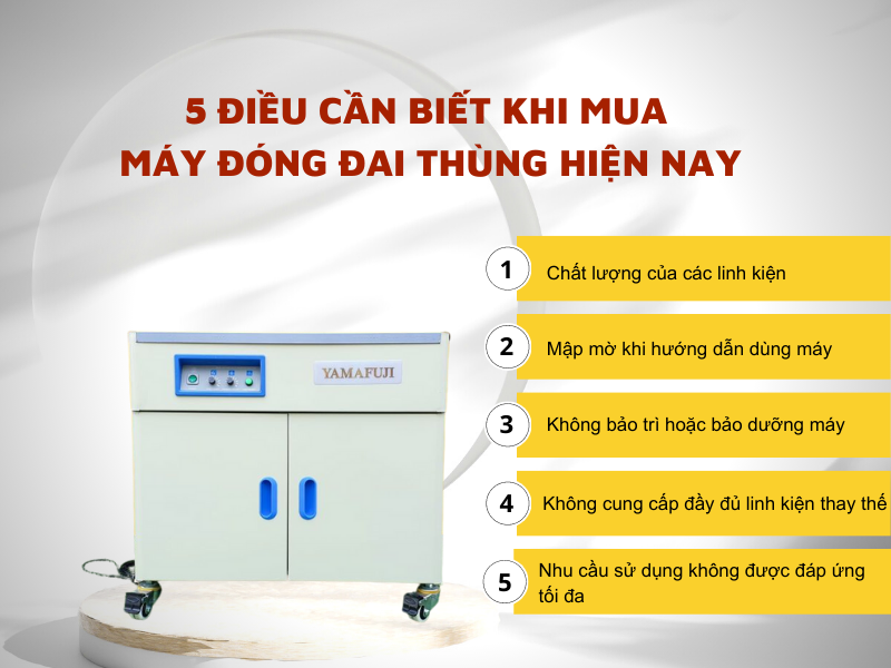Những lưu ý khi mua máy đóng đai thung hiệu quả