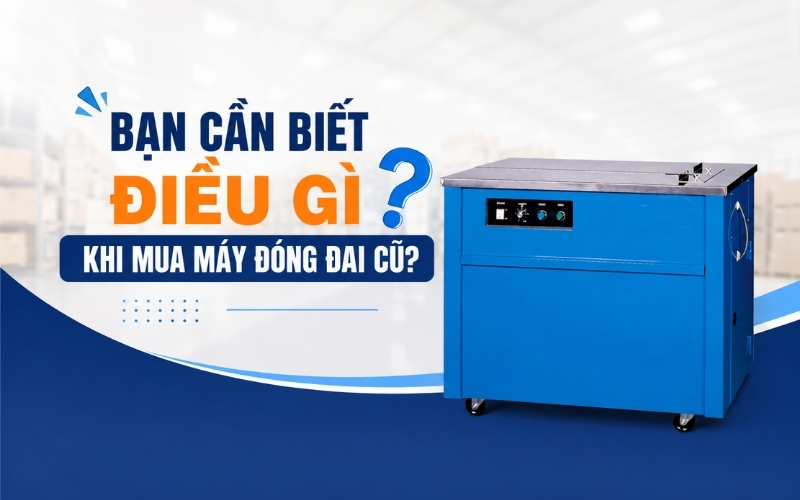 Bạn cần biết điều gì khi mua máy đóng đai cũ