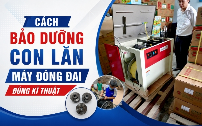 Cách Bảo Dưỡng Con Lăn Máy Đóng Đai Đúng Kĩ Thuật