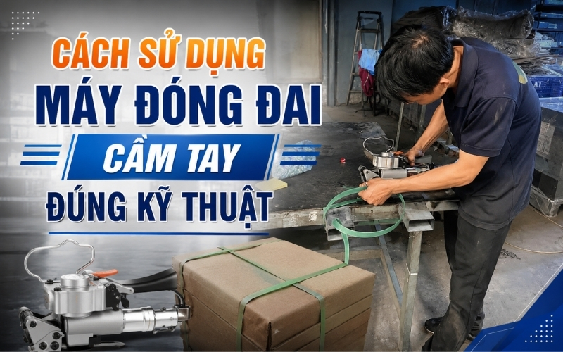 Cách Sử Dụng Máy Đóng Đai Cầm Tay Đúng Kỹ Thuật