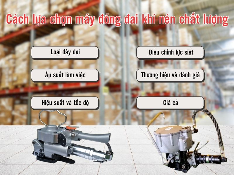 Tiêu chí lựa chọn máy đóng đai chất lượng