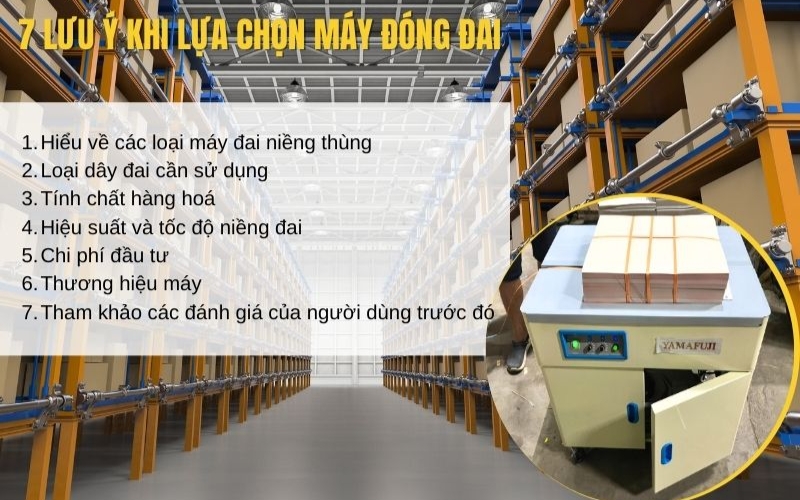 Cách lựa chọn máy đóng đai thùng cực chuẩn