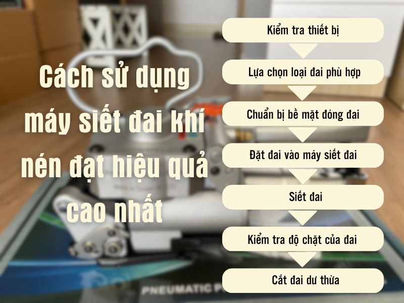 Cách sử dụng máy siết đai đạt hiệu quả cao nhất
