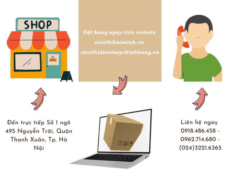 Cách thức mua máy đóng đai chính hãng tại Siêu thị Hải Minh