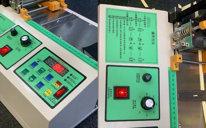 Máy cắt dây đai xéo bán tự động JL987