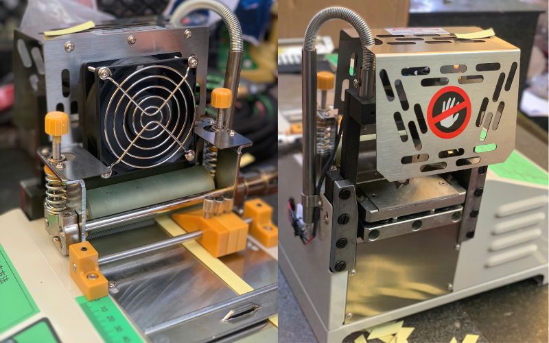 Máy cắt dây đai xéo bán tự động JL987