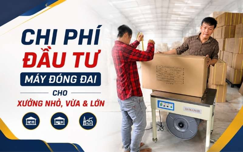 Chi Phí Đầu Tư Máy Đóng Đai Cho Xưởng Nhỏ, Vừa & Lớn