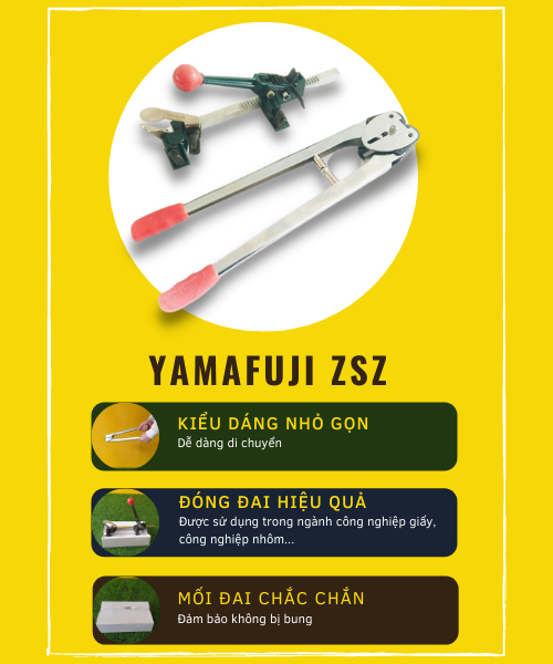 Đặc điểm nổi bật cuả Bộ dụng cụ siết kẹp đai nhựa​ Yamafuji ZSZ