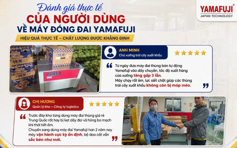 Đánh giá thực tế của người dùng về máy đóng đai Yamafuji