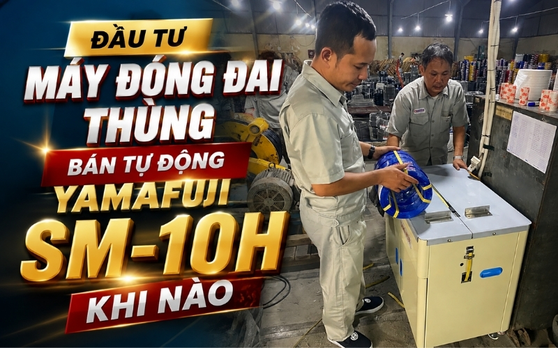 Đầu tư máy đóng đai thùng bán tự động Yamafuji SM-10H khi nào