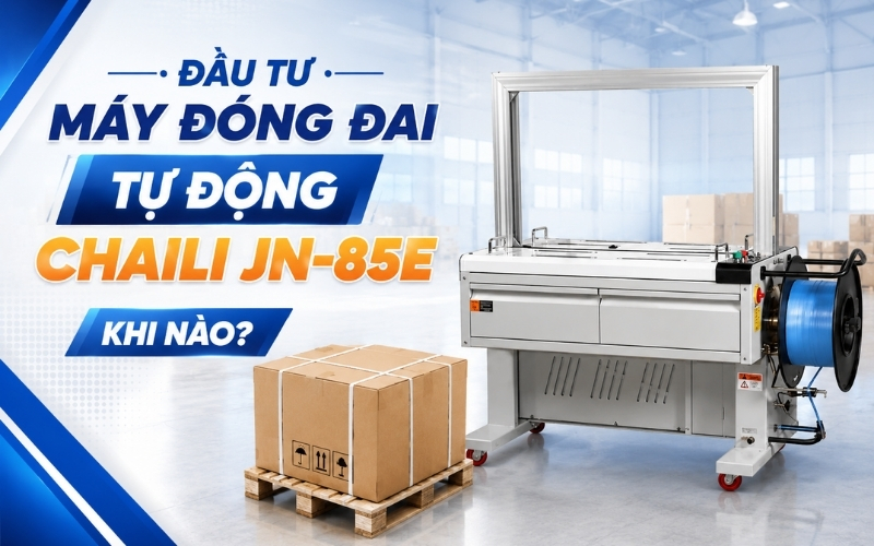 Đầu tư máy đóng đai tự động Chaili JN-85E khi nào