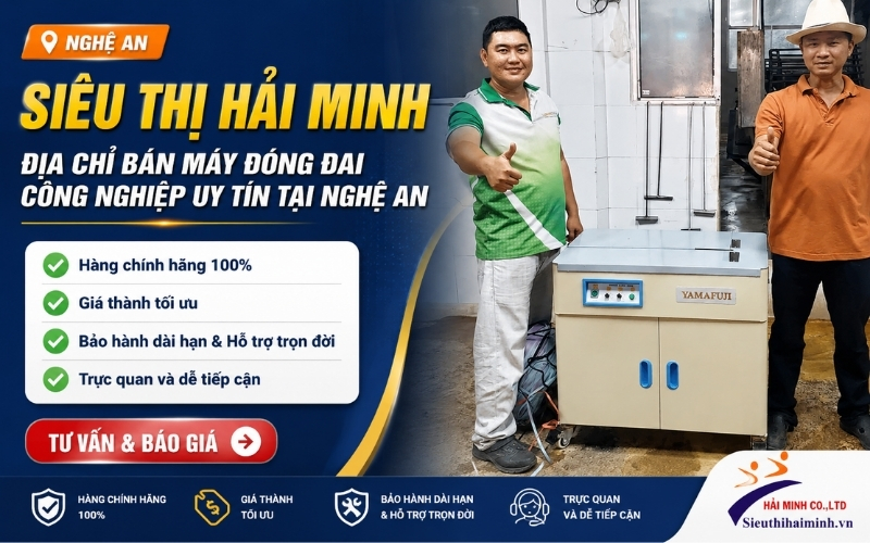Địa chỉ bán máy đóng đai công nghiệp uy tín tại Nghệ An