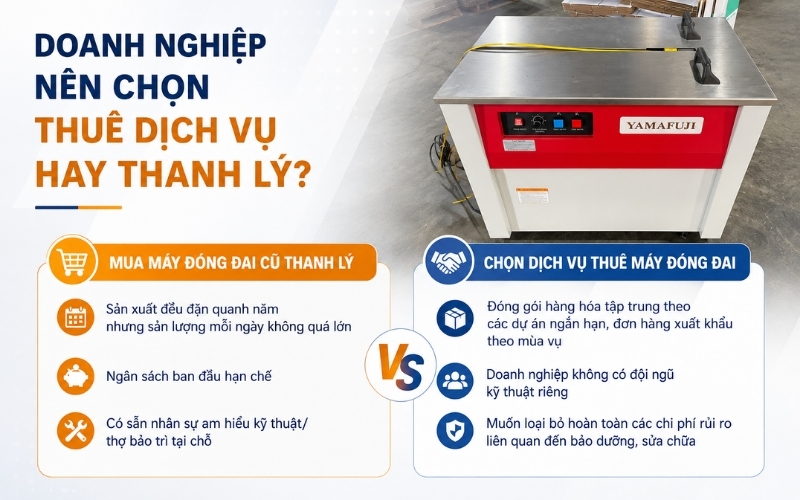 Doanh nghiệp nên chọn thuê dịch vụ hay thanh lý
