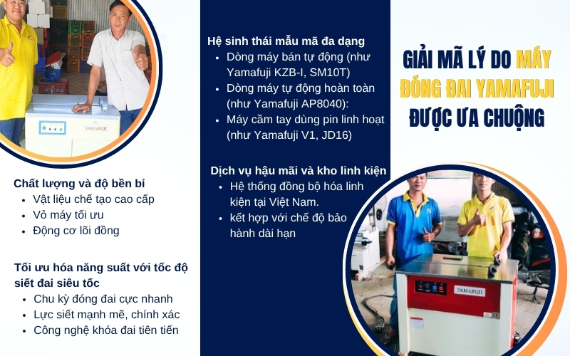 Giải mã lý do máy đóng đai Yamafuji được ưa chuộng