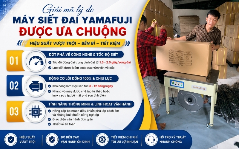Giải mã lý do máy siết đai Yamafuji được ưa chuộng