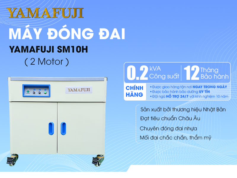Chính sách mua hàng máy đóng đai Yamafuji SM10H tại Hải Minh