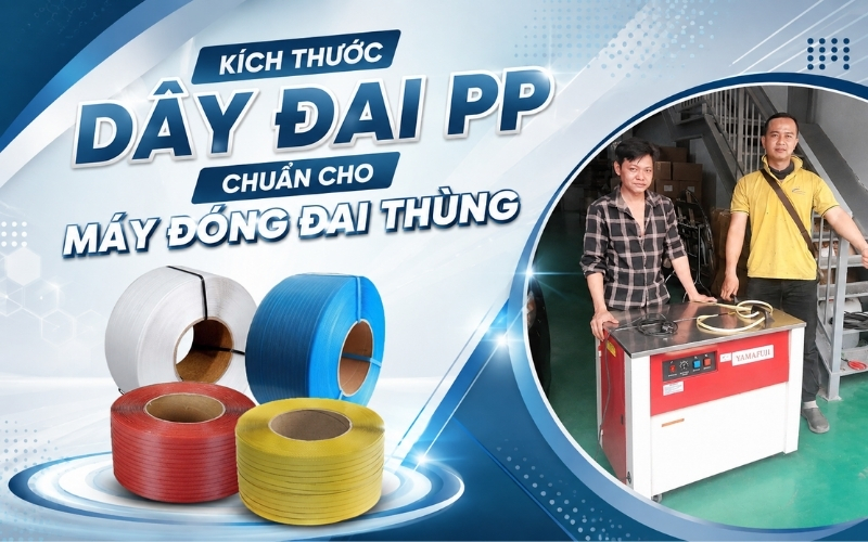Kích Thước Dây Đai Pp Chuẩn Cho Máy Đóng Đai Thùng
