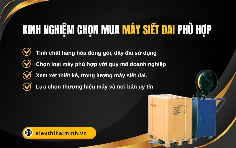 Kinh nghiệm chọn mua máy siết đai phù hợp