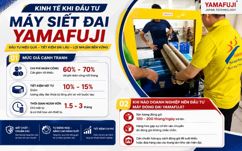 Kinh tế khi đầu tư máy siết đai Yamafuji