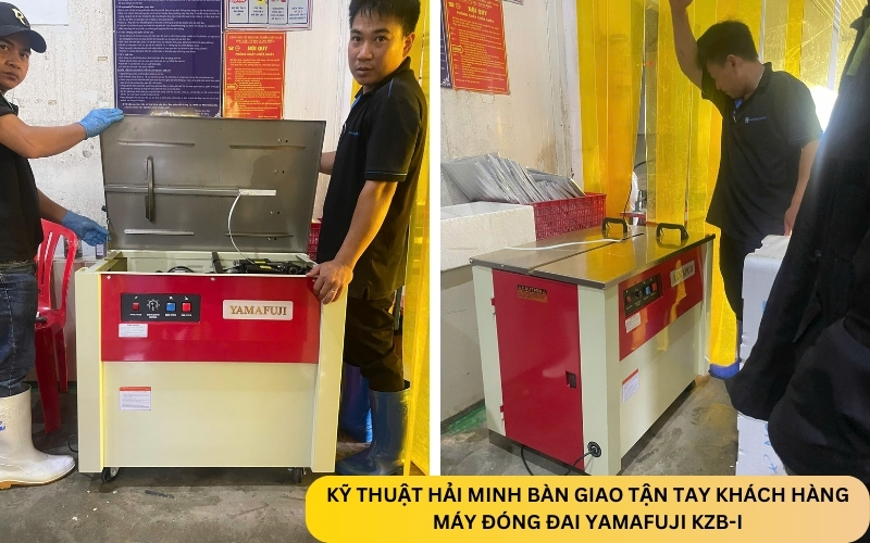 Kỹ thuật Hải Minh bàn giao Máy đóng đai Yamafuji KZB-I