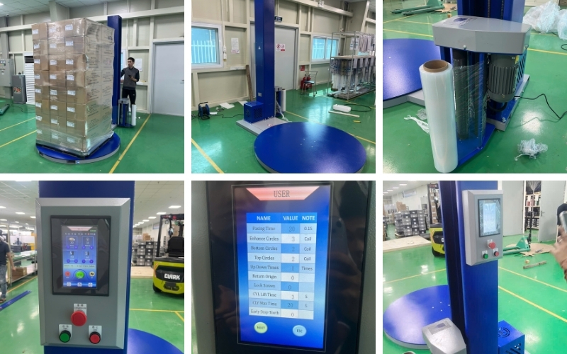 Kỹ thuật Hải Minh bàn giao Máy quấn màng Yamafuji BL-1650P