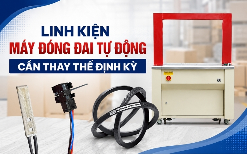 Linh kiện máy đóng đai tự động cần thay thế định kỳ