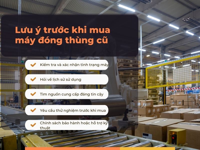 Những lưu ý trước khi mua máy đóng đai cũ