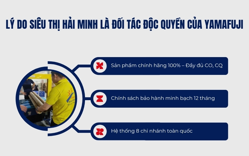 Lý do siêu thị Hải Minh là đối tác độc quyền của Yamafuji  