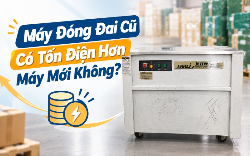 Máy Đóng Đai Cũ Có Tốn Điện Hơn Máy Mới Không
