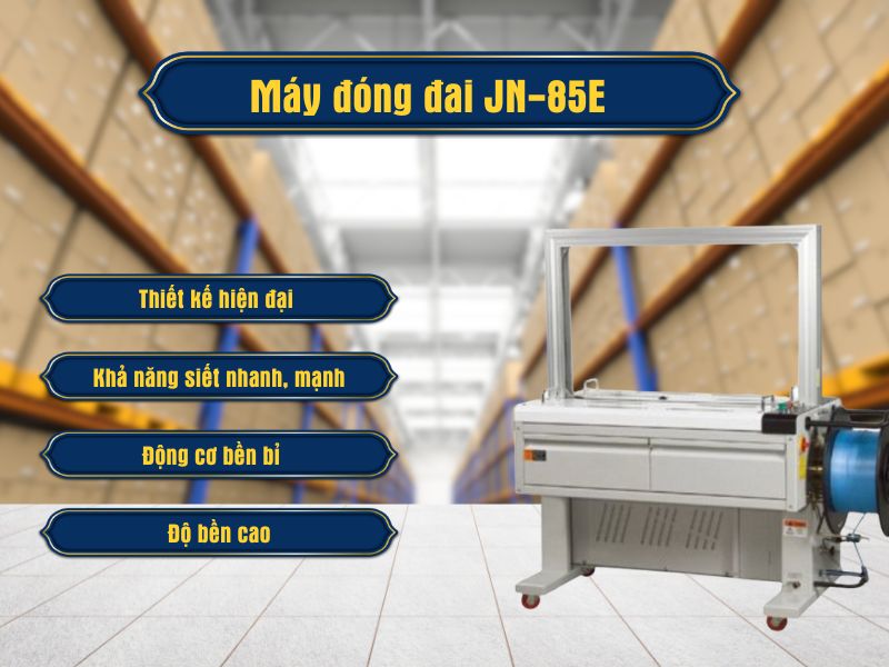 Điểm khác biệt của máy đóng đai tự động JN-85E