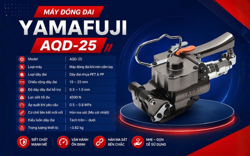 Máy đóng đai Yamafuji AQD-25