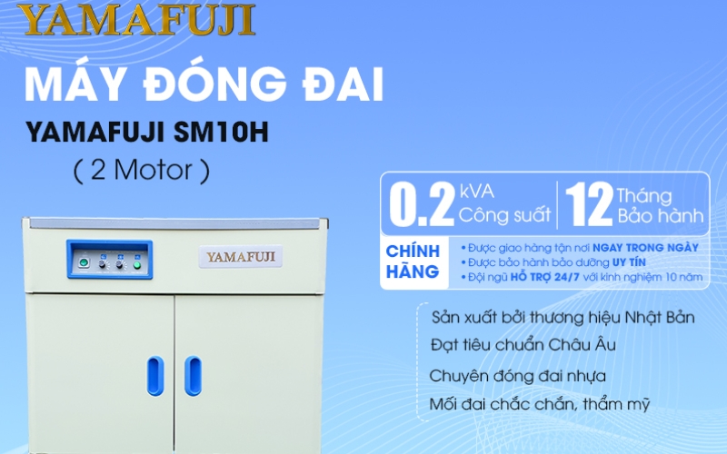 Máy đóng đai Yamafuji SM10H (2 Motor)