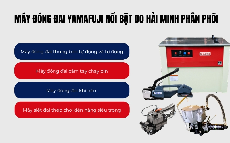 Máy đóng đai Yamafuji nổi bật do Hải Minh phân phối