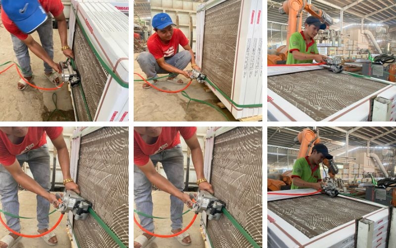 Máy đóng đai nhựa dùng khí nén XQD-25