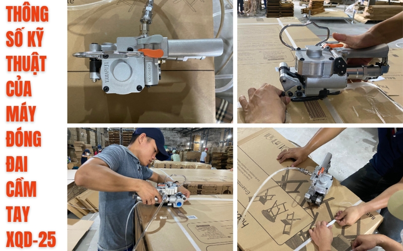 Thông số kỹ thuật của máy đóng đai cầm tay XQD-25