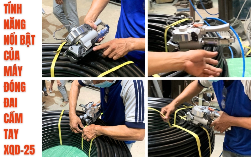 Tính năng nổi bật của máy đóng đai cầm tay XQD-25