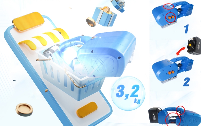 Tính năng nổi bật của máy đóng đai chạy pin Yamafuji JD-13