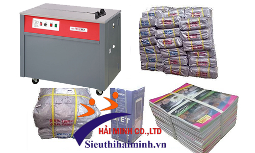 Các sản phẩm được đóng đai bởi máy đóng đai nhựa bán tự động PW-316H