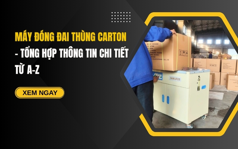 Máy đóng đai thùng carton - Tổng hợp thông tin chi tiết từ A-Z