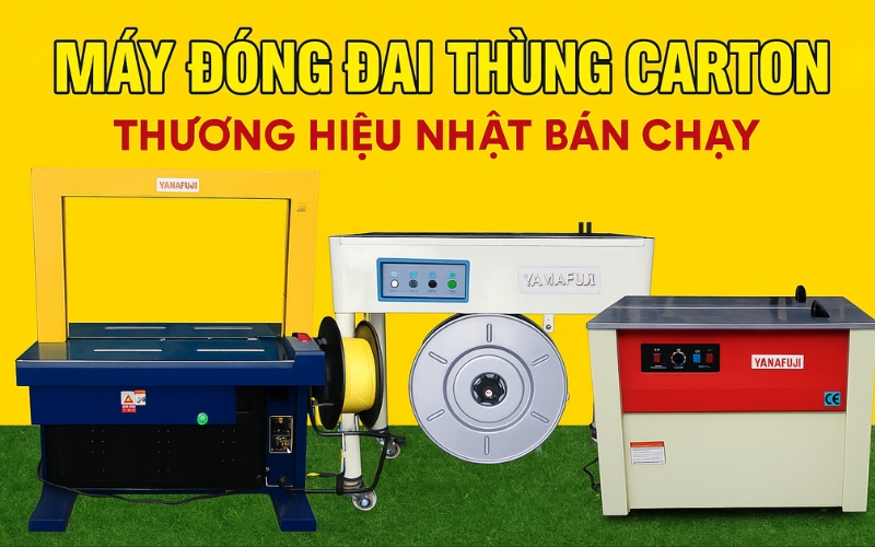 5+ Máy đóng đai thùng carton thương hiệu Nhật bán chạy