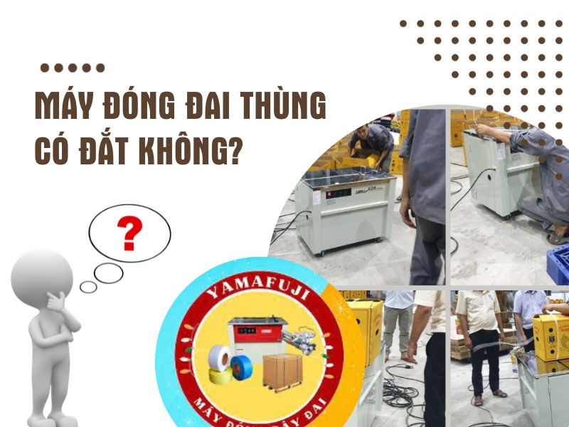 Máy đóng đai thùng có đắt không?