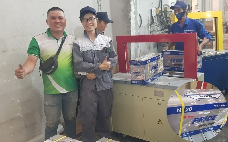 Máy đóng đai thùng tự động Yamafuji A​P8040