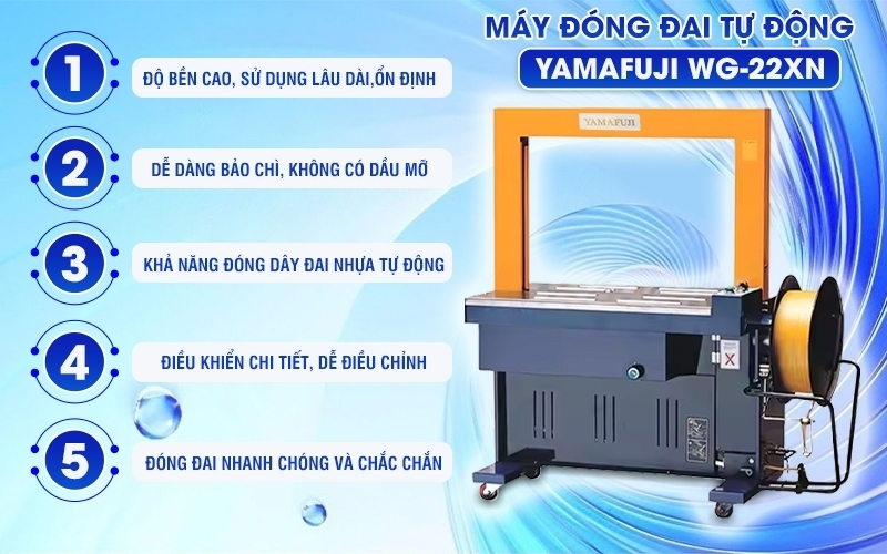 Máy đóng đai tự động Yamafuji WG-22XN
