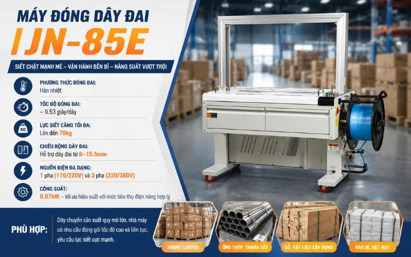 Máy đóng dây đai JN-85E