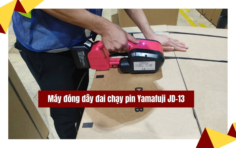 Máy đóng dây đai gạch chạy pin Yamafuji JD-13