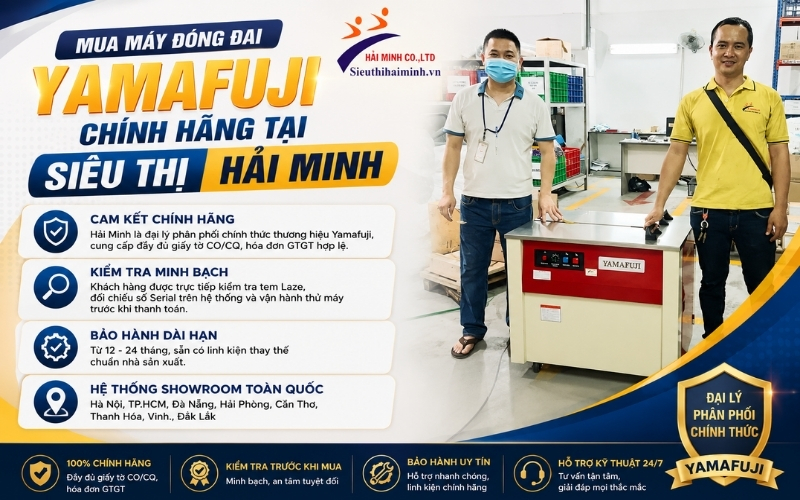 Mua máy đóng đai Yamafuji chính hãng ở đâu uy tín