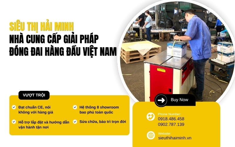 Mua máy đóng đai thùng chỗ nào tốt