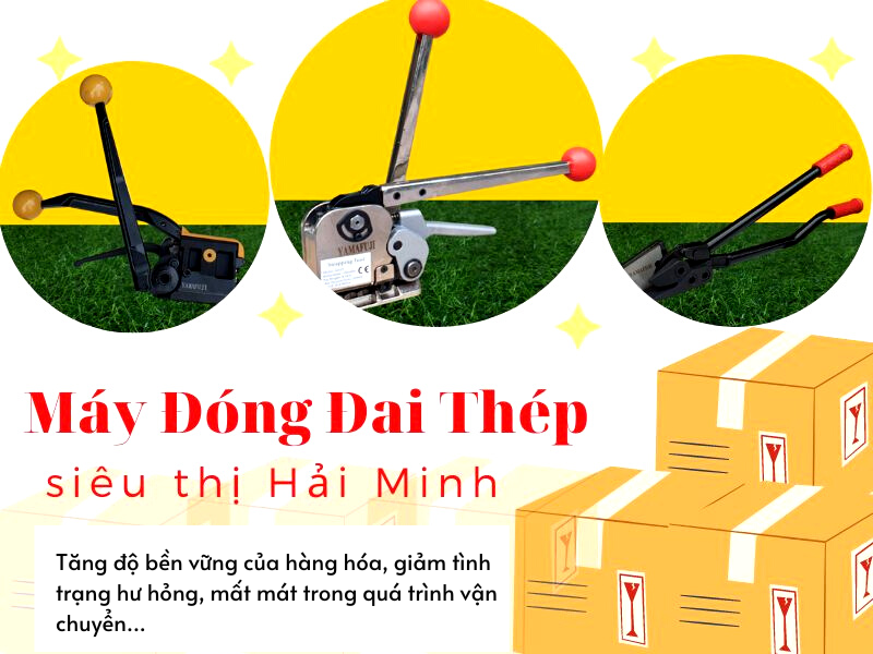Máy siết đai thép cầm tay Yamafuji chính hãng tại Siêu thị Hải Minh